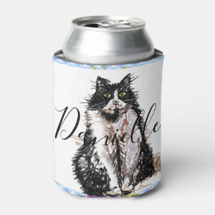 Tuxedo Cat Danke Ihnen Schwarz und Weiß Katzen Dosenkühler