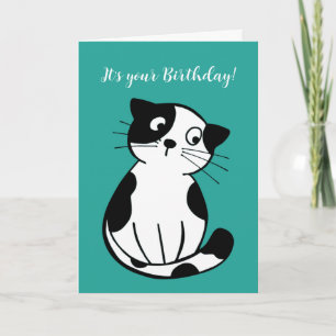 Tuxedo Cat Design Grußkarte Feiertagskarte
