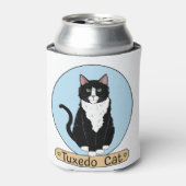 Tuxedo Cat Dosenkühler (Kanne Vorderseite)