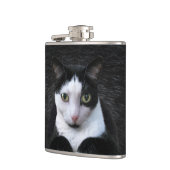 Tuxedo Cat Flask Flachmann (Links)