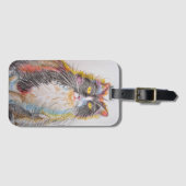 Tuxedo Cat Funny Cats Zeichnend Gepäckmarke Gepäckanhänger (Vorderseite (Horizontal))