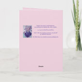 Tuxedo Cat Funny Happy Valentine's Day Dance Card Karte (Rückseite)