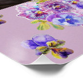 Tuxedo Cat Funny Niedlich, ein Mexikanisches Wave  Poster (Ecke)