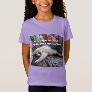 Tuxedo Cat Funny Niedlich, ein Mexikanisches Wave T-Shirt