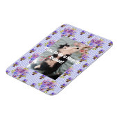 Tuxedo Cat Funny Niedlich Floral Happy Dance Magne Magnet (Linke Seite)