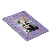 Tuxedo Cat Funny Niedlich Floral Happy Dance Noteb Notizblock (Rechte Seite)