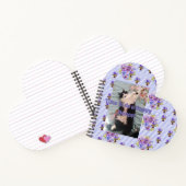 Tuxedo Cat Funny Niedlich Floral Happy Dance Noteb Notizblock (Innenseite)