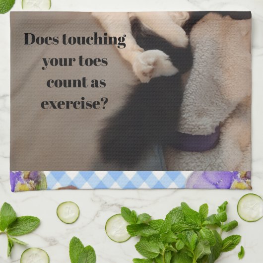 Tuxedo Cat Funny Zitat Schwarze und Weiße Katzen M Geschirrtuch (Gefaltet)