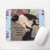 Tuxedo Cat Funny Zitat Schwarze und Weiße Katzen M Mousepad (Mit Mouse)