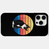 Tuxedo Cat Geschenk Retro Farben für Tierfreunde Case-Mate iPhone Hülle (Rückseite (Horizontal))