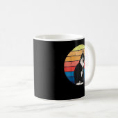 Tuxedo Cat Geschenk Retro Farben für Tierfreunde  Kaffeetasse (VorderseiteRechts)