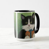 Tuxedo Cat Geschenk Tasse (VorderseiteRechts)