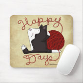 Tuxedo Cat - glückliche Tage Mousepad (Mit Mouse)