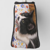 Tuxedo Cat Golf Head Cover Headcover (Rotieren 90)