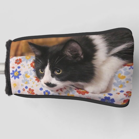 Tuxedo Cat Golf Head Cover Headcover (Vorderseite)