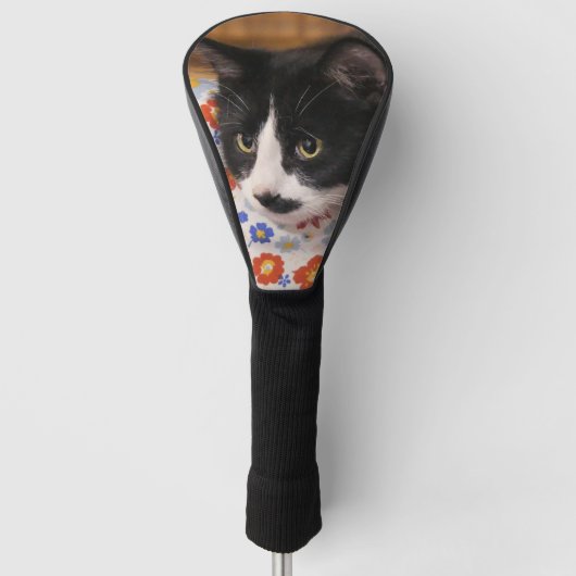 Tuxedo Cat Golf Headcover (Vorderseite)