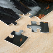 Tuxedo Cat Halloween Spooky Puzzle (Seite)