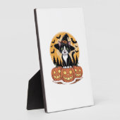Tuxedo Cat Halloween Witch Cute Pumpkins Essential Fotoplatte (Seite)