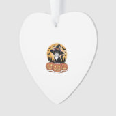 Tuxedo Cat Halloween Witch Cute Pumpkins Essential Ornament (Vorderseite)