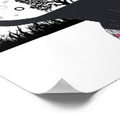 Tuxedo Cat in Paris Poster (Ecke)