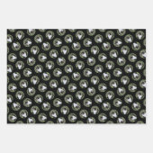 Tuxedo Cat in Window Painting Niedliche Originalku Geschenkpapier Set (Vorderseite 3)