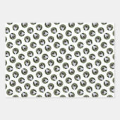 Tuxedo Cat in Window Painting Niedliche Originalku Geschenkpapier Set (Vorderseite 2)