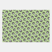 Tuxedo Cat in Window Painting Niedliche Originalku Geschenkpapier Set (Vorderseite)