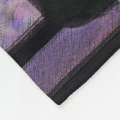 Tuxedo Cat in Window Painting Original Animal Art Fleecedecke (Ecke)