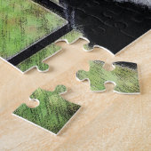 Tuxedo Cat in Window Painting Original Animal Art Puzzle (Seite)