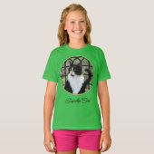 Tuxedo Cat in Window Painting Original Animal Art T-Shirt (Vorne ganz)