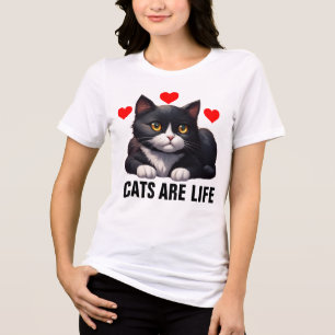 TUXEDO CAT KATZKATZEN SIND LEBENST - SHIRT