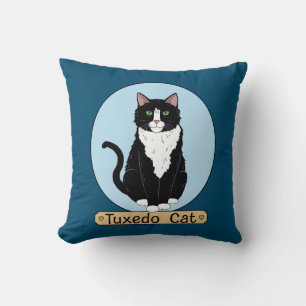 Tuxedo Cat Kissen