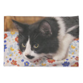 Tuxedo Cat Kissenbezug (Rückseite)