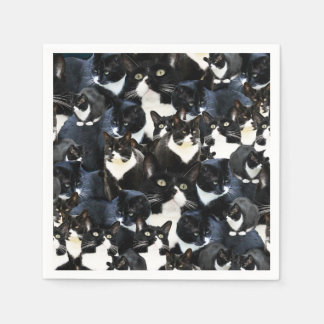 Tuxedo Cat Madness Serviette