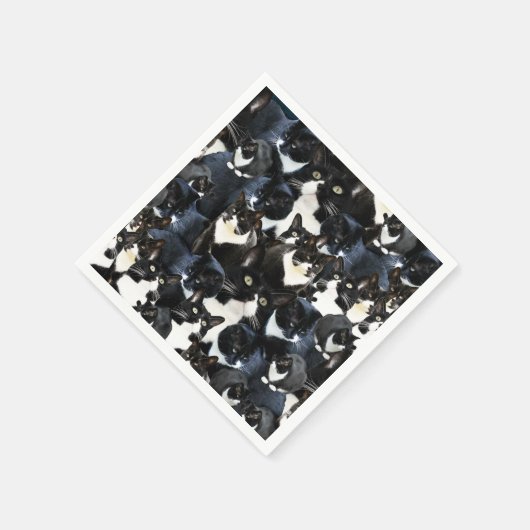 Tuxedo Cat Madness Serviette (Ecke)