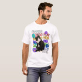 Tuxedo Cat Mama Retro Groovy Cat Lover T-Shirt (Vorne ganz)