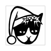 Tuxedo Cat Merry Christmas Gummistempel (Prägung)