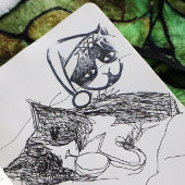 Tuxedo Cat Merry Christmas Gummistempel