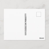 TUXEDO CAT MIT BUNNY IM BETT, PANDA KITTY ART POSTKARTE (Rückseite)