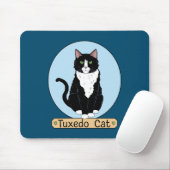 Tuxedo Cat Mousepad (Mit Mouse)
