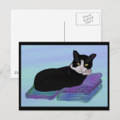 Tuxedo Cat Nickerchen Postkarten (Vorne/Hinten)