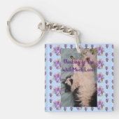 Tuxedo Cat Niedlich Funny Thinking You Liebe Keyri Schlüsselanhänger (Vorderseite)