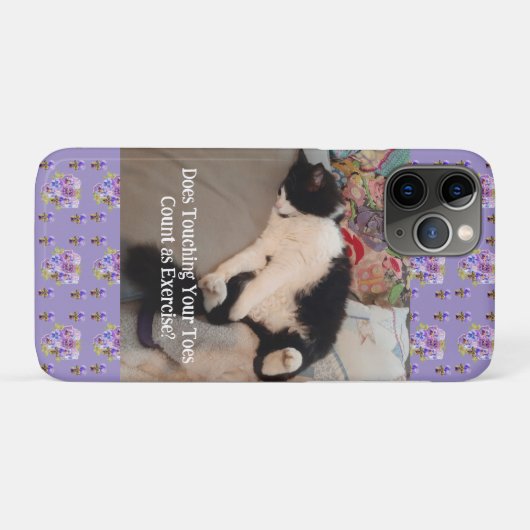 Tuxedo Cat Niedlich Happy Birthday Touching Toches Case-Mate iPhone Hülle (Rückseite (Horizontal))