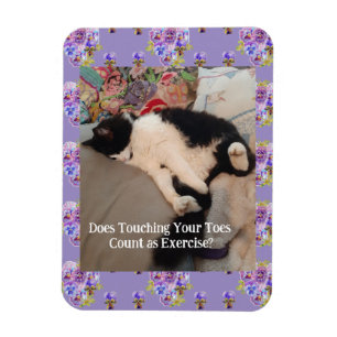 Tuxedo Cat Niedlich Happy Birthday Touching Toches Magnet