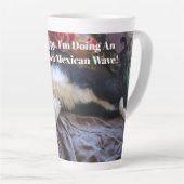 Tuxedo Cat Niedlich machen mexikanische Wave Funny Milchtasse (Rechte Ecke)