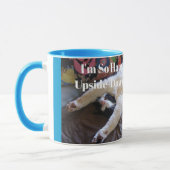 Tuxedo Cat Niedlich machen mexikanische Wave Funny Tasse (Links)