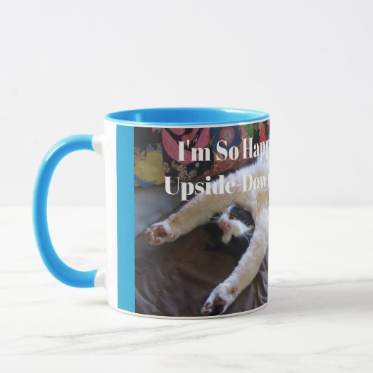 Tuxedo Cat Niedlich machen mexikanische Wave Funny Tasse (Links)