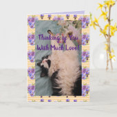 Tuxedo Cat Niedliches Zitat mit viel Liebe Karte (Gelbe Blume)