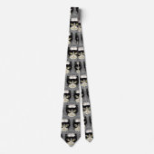 Tuxedo Cat Nurse Neck Tie Krawatte (Vorderseite)