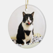 Tuxedo Cat Ornament (Links)